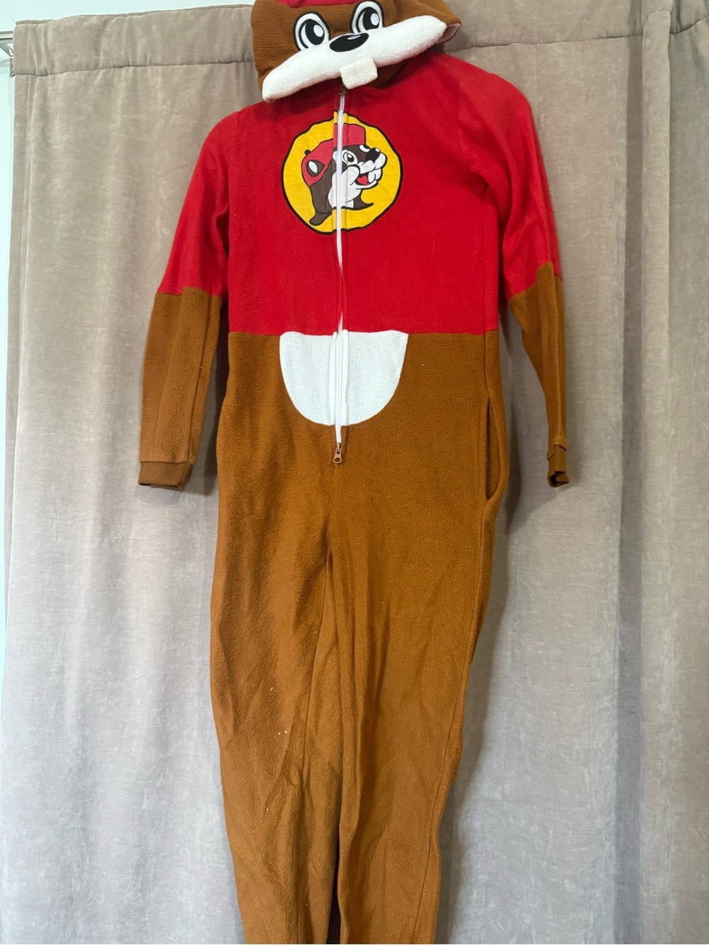 Buc-Ees One-Piece Bodysuit with Hood